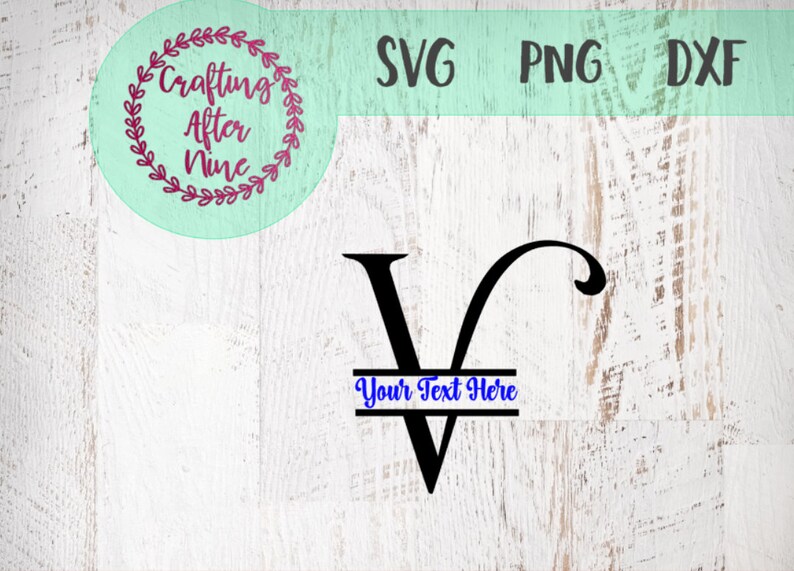 Download Split Monogram Font Svg Monogram Letter V Monogram Svg | Etsy