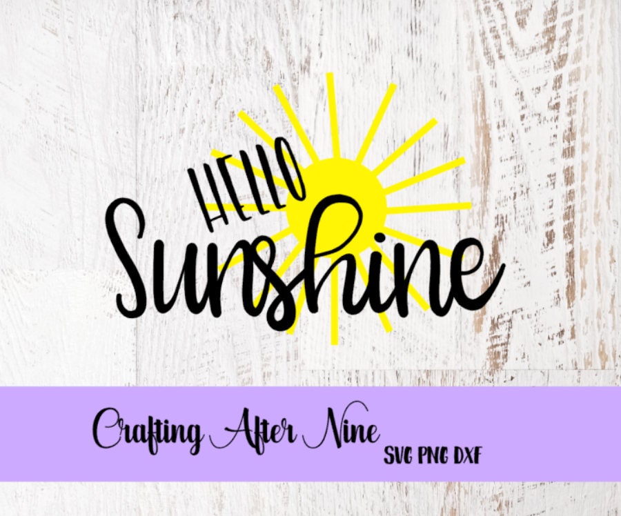 Download Hello Sunshine Svg Summer Svg Summertime Svg Sun Svg | Etsy