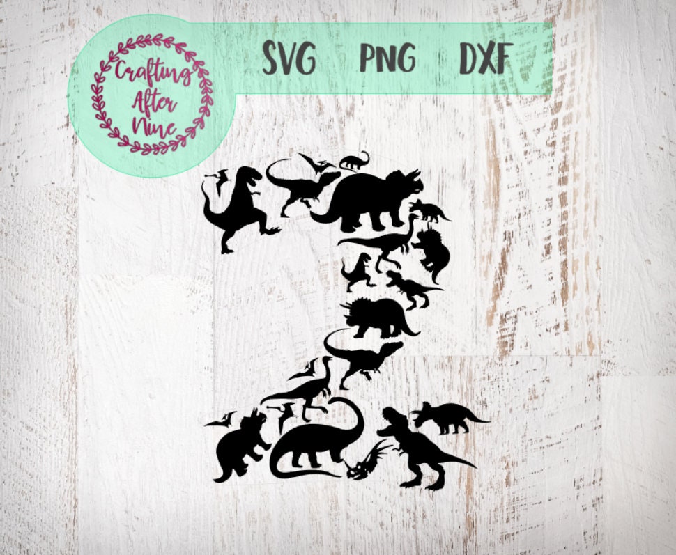 Download Dino Two SVG Dinosaur Second Birthday SVG 2nd Birthday Svg ...