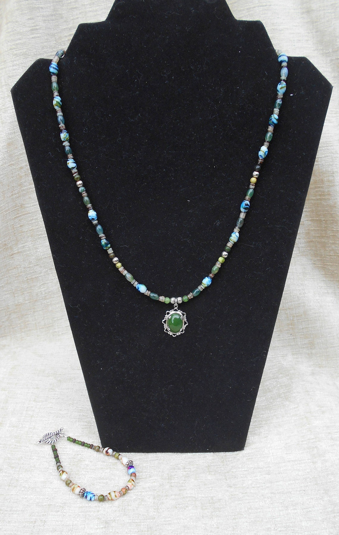 Jade Necklace and Bracelet | Etsy