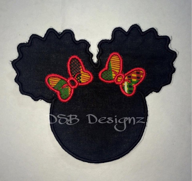 Afro Puff embroidery Design Lily Puff Embroidery Design African American Embroidery Design Lily Puff Afro Puff Applique