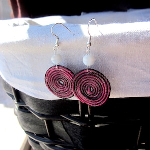 Spiral String Earring Peruvian Style Thread Earring Peruvian Thread Earring