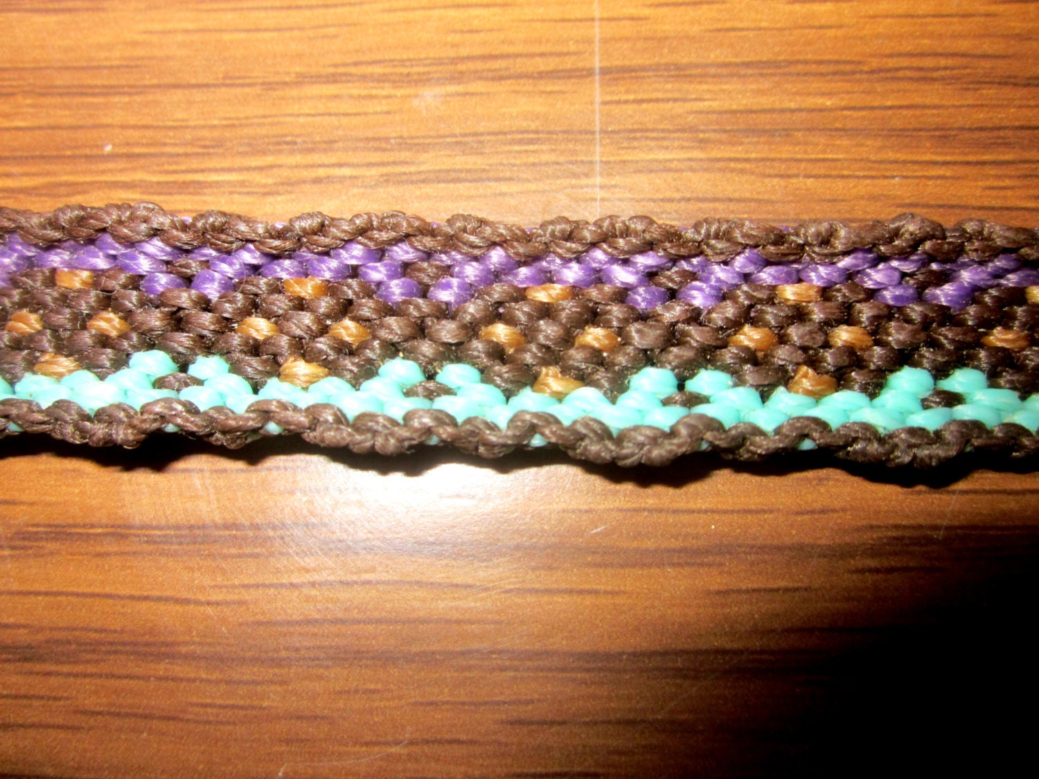 Stitched Diamond Woven Friendship Bracelet Macrame Bracelet Etsy