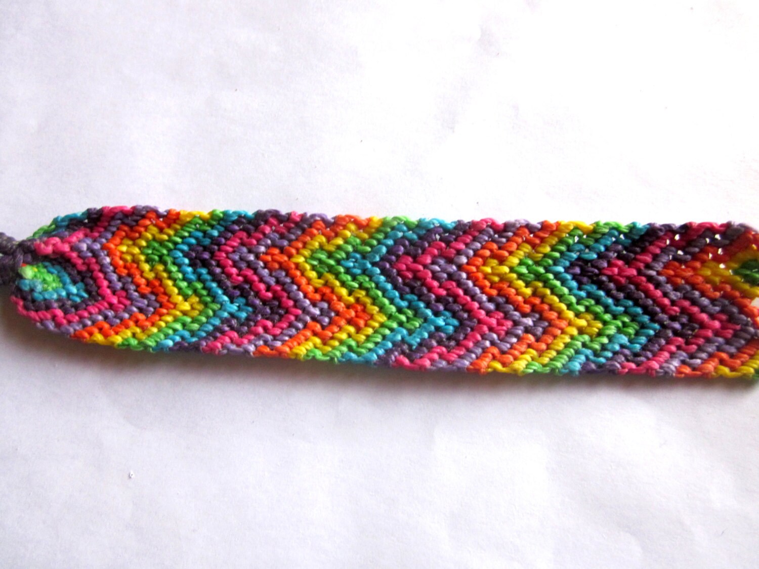 Woven handmade thread tribal diamond pattern and chevron friendship bracelet  | eBay