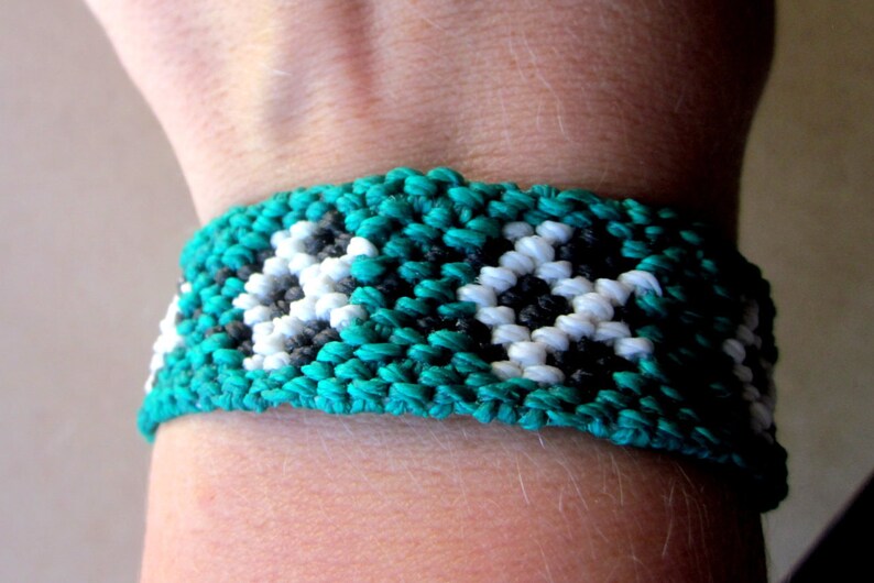 Soccer Ball Woven Friendship Bracelet Soccer Ball Macrame Etsy