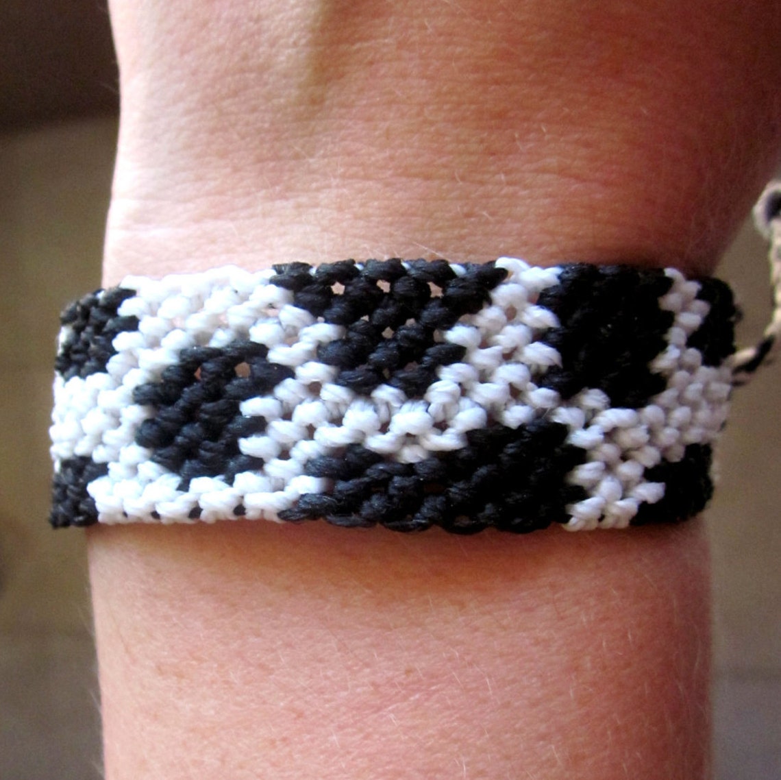 Cow Print Friendship Bracelet Cow Macrame Bracelet Etsy