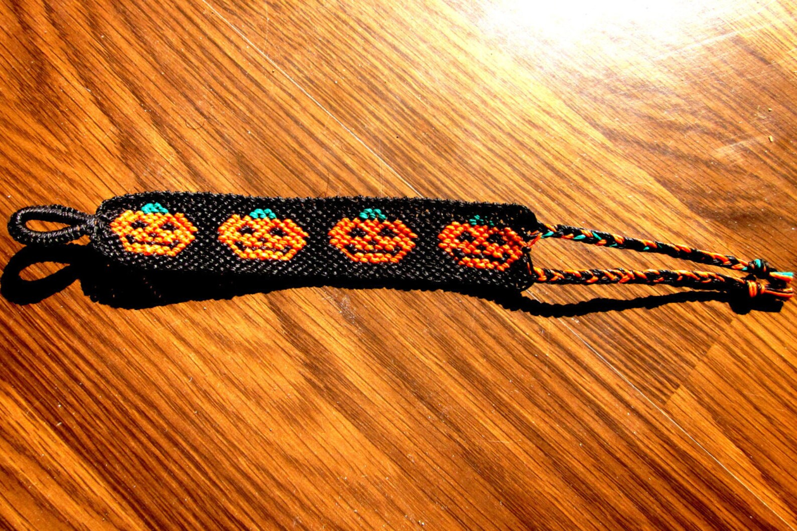 Pumpkin Halloween Macrame Friendship Bracelet Etsy