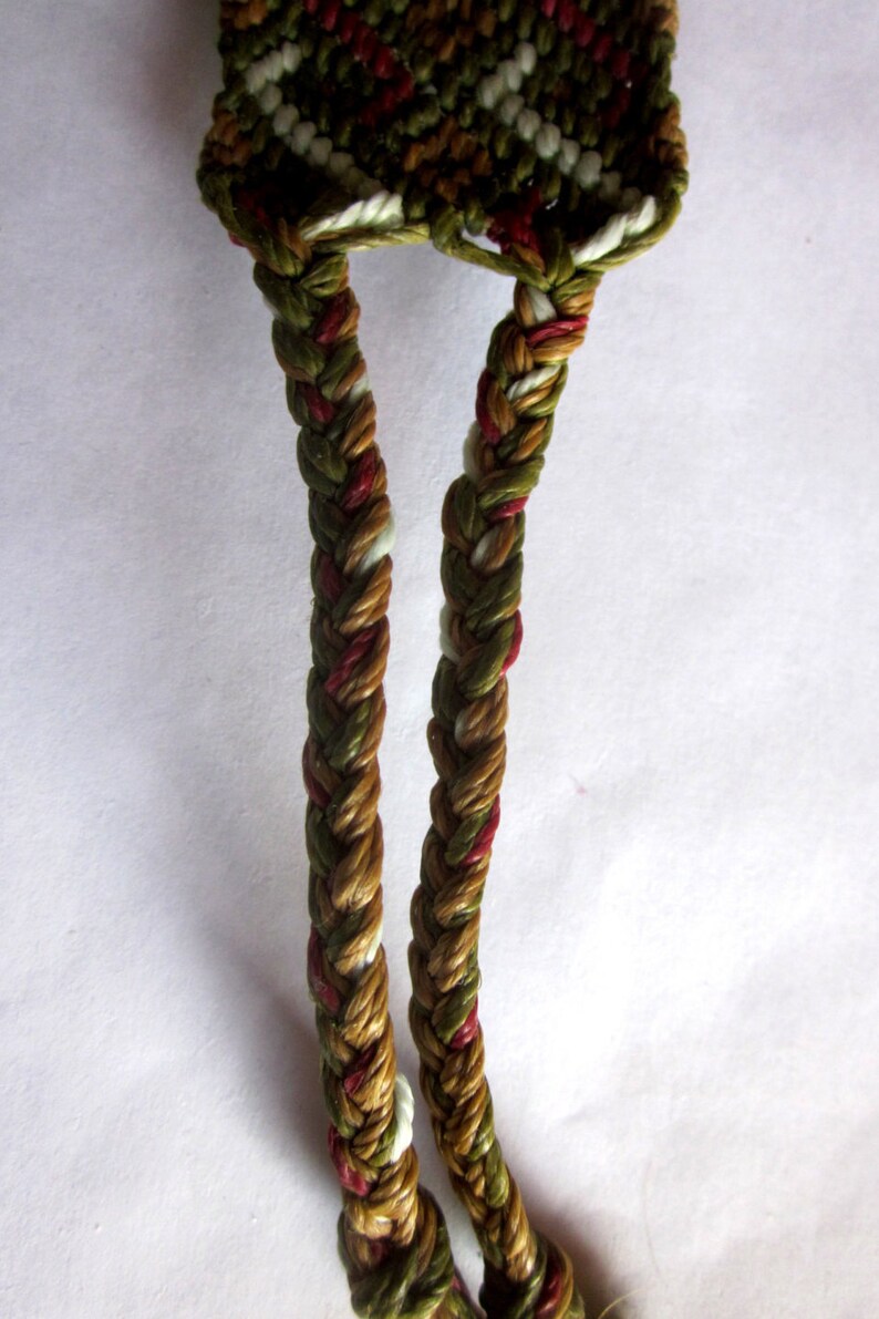 Double Twist Patterned Woven Friendship Bracelet Etsy