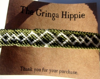 Bracelet de l'amitié tressé en diamants Bracelet en macramé de diamants