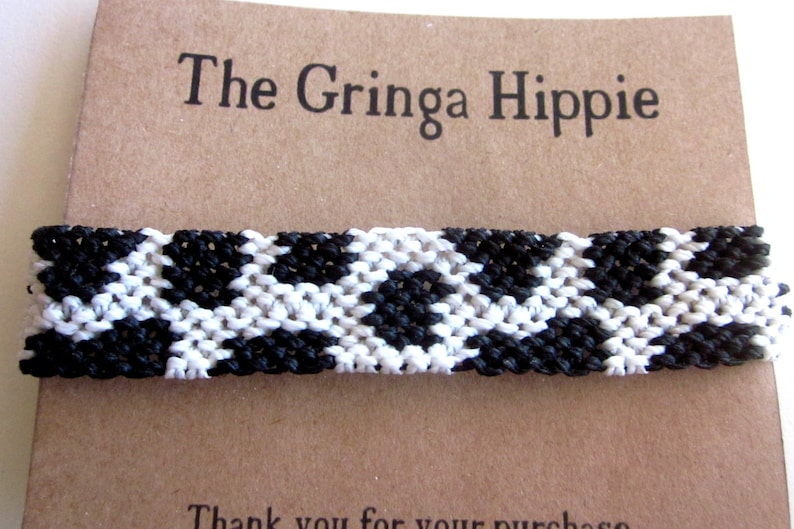Cow Print Friendship Bracelet Cow Macrame Bracelet Etsy