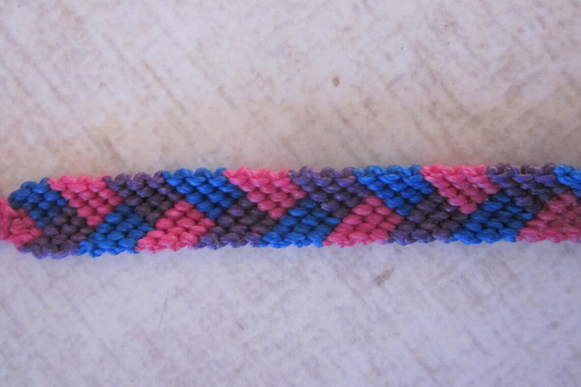Braided Woven Friendship Bracelets Braid Pattern Macrame Etsy