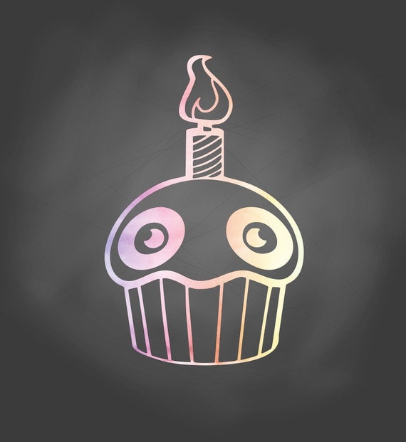 FNAF Cupcake SVG & PNG Digital Files - Etsy UK