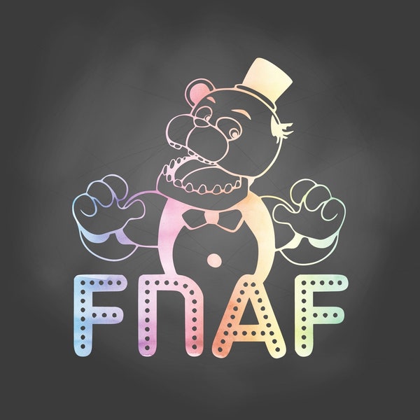 FNAF Freddy SVG & PNG Digital Files