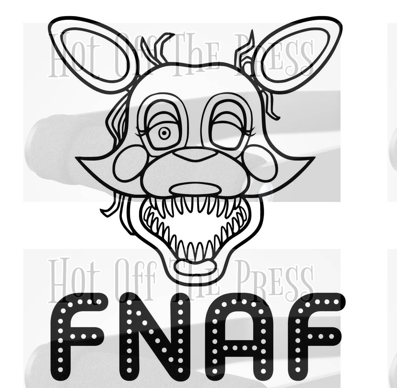 FNAF Mangle SVG, DXF Files For Silhouette, For Cricut, Vector Cutting Files...