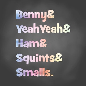 Sandlot Names SVG & PNG Digital Files