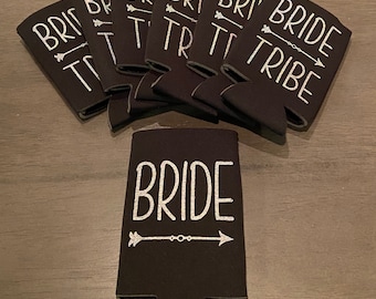 Custom Bride Tribe Koozies