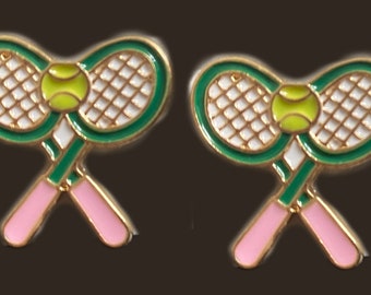 Tiny Tennis Racket Earrings