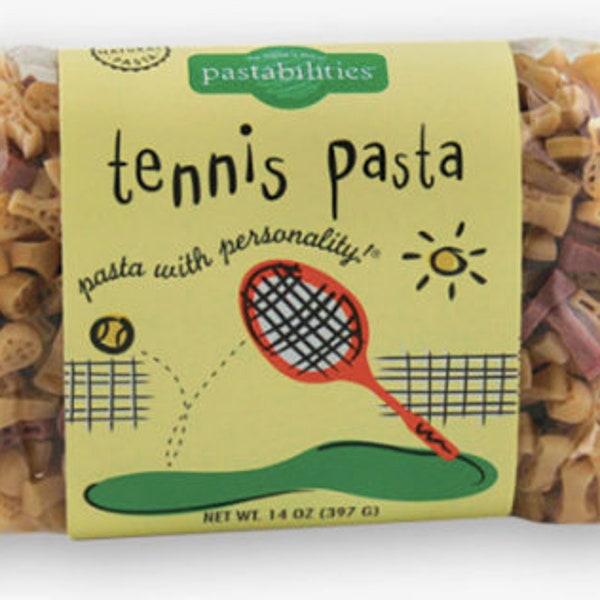 Pasta con forma de raqueta de tenis: ¡regalo gastronómico único!