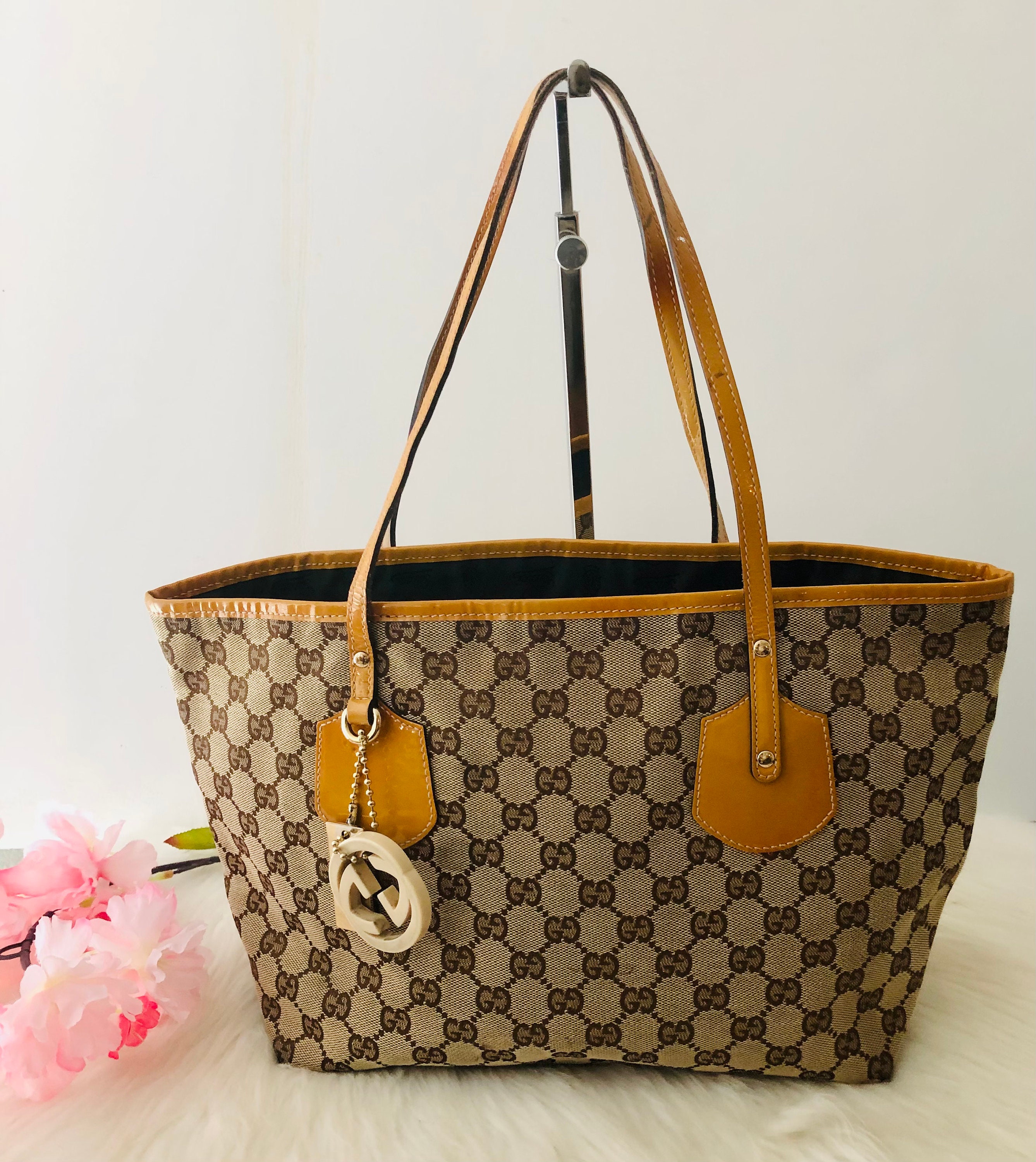 Gucci Joy GG Guccissima Tote Bag Large Beige/Brown