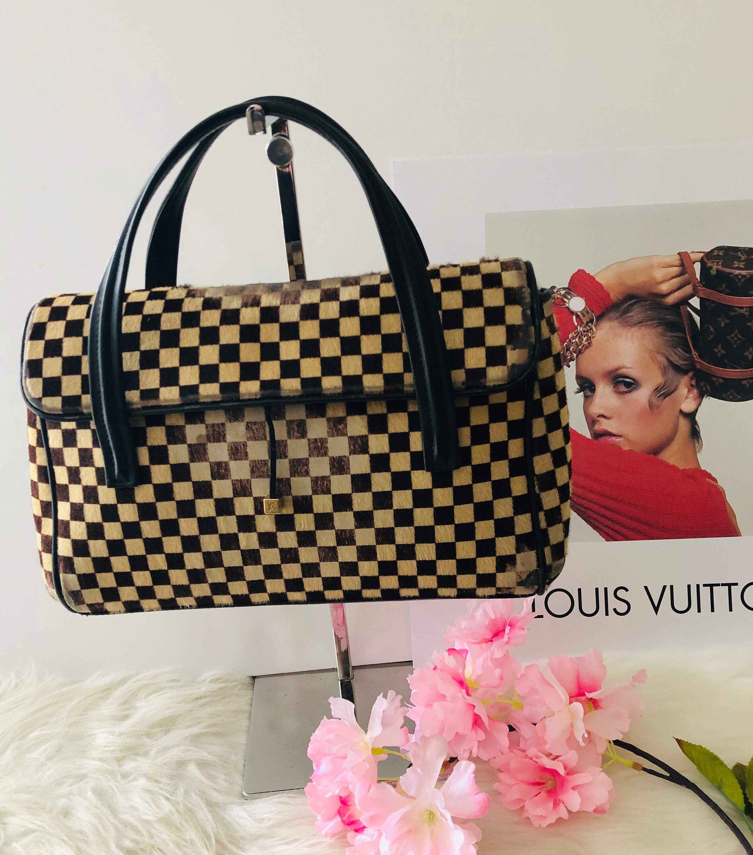 Authentic Louis Vuitton Lionne Damier Sauvage Calf Hair 