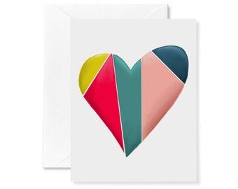 Love Puzzle | Valentine's Card | Valentine's Day Card for Kids | Card for Kids | Love Card | Heart Greeting Card | Love Card | Hearts