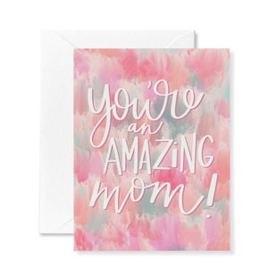 Watercolor Mom Card | Mother&#39;s Day Card | Mom | Sister and Mom | Card for Mother&#39;s Day Sister Aunt Friend | Encouragement Card