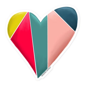 Sticker | Heart Sticker | Stickers for Notebook Water Bottle | Vinyl Waterproof Stickers