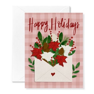 Envelope Holiday Card | Holiday Card | Christmas Card | Holiday Box Card Set | Sentimental Holiday | Charming Holiday | Christmas Tree Cards