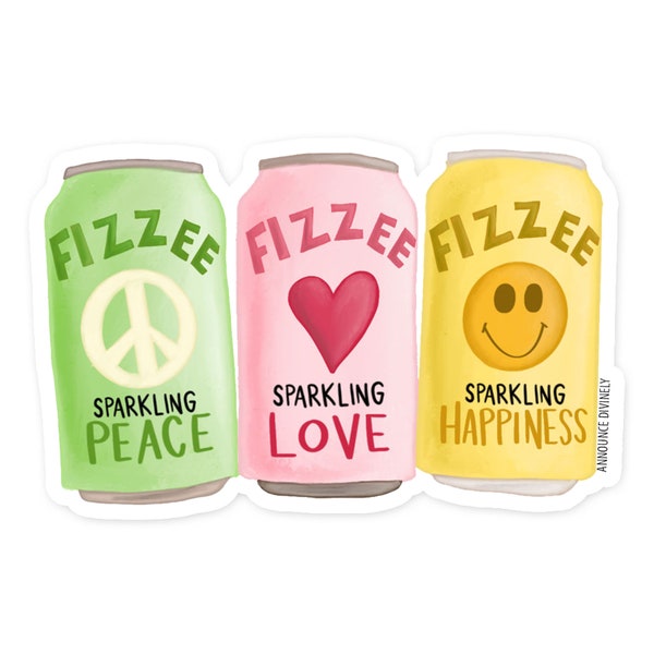 Sticker | Fizz Good Sticker | Soda Sticker | Stickers for Notebook Water Bottle | Vinyl Waterproof Stickers