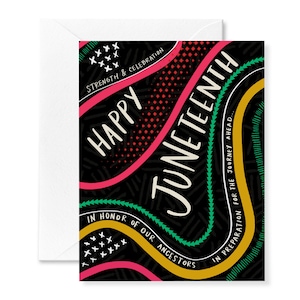 Carte du 17 juin | Voyage du 17 juin | pour les vacances afro-américaines de la fête du 15 juin | Cartes BIPOC | Carte de félicitations Carte de voeux