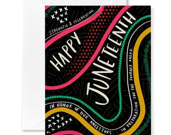 Juneteenth Card | Juneteenth Journey | Card for Juneteenth Celebration  African American Holiday | BIPOC Cards | Congrats Card Greeting Card