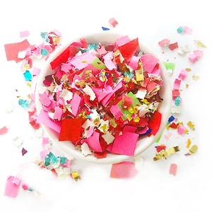 Confeti / Mezcla de confeti navideño kitsch / Confeti de fiesta / Fiesta navideña / Vacaciones nostálgicas / Decoración de fiesta de colores brillantes / Suéter pegajoso