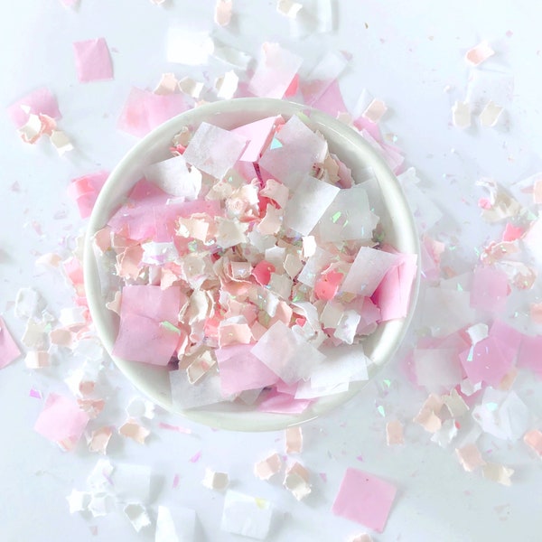 Confetti | Tickled Pink Confetti | Pink Confetti | Light Pink Confetti | Pink Party Decor | Piñata Confetti | Gender Reveal