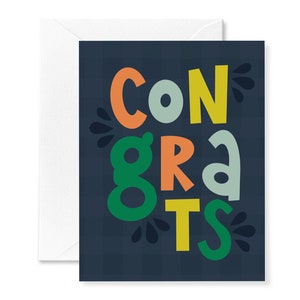 Bold Congrats Card | Congrats Card | Graduation Card | Card for Him | Kindergarten Graduation | Encouragement Card | Fun Congrats Card