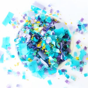 Confetti | Peacock Mix | Party Confetti | Turquoise and Purple Confetti | Party Decor
