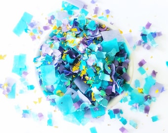 Confetti | Peacock Mix | Party Confetti | Turquoise and Purple Confetti | Party Decor