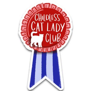 Sticker Kamala Harris, Kamala 2024, mevrouw de president, kinderloze Cat Lady Sticker, Kamala Harris voor president, Cat Lady voor Kamala, kattenvrouw
