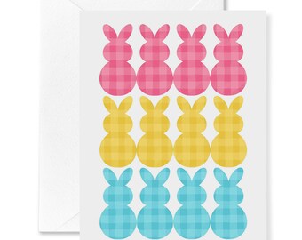 Easter Bunnies Card | Card for Easter | Easter Basket Cards | Peeps | Easter Bunny | Cute Easter Basket Fillers | Bunnies | Easter Cards