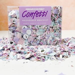 Vriendschapsarmband confettimix | Swifty's | Taylor Swift-themafeesten | Pastelkleurige confetti | Thema vriendschapsarmband | BFF-feestje