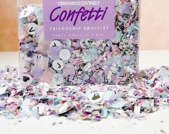 Friendship Bracelet Confetti Mix | Swifties | Taylor Swift themed parties | Pastel confetti | Friendship Bracelet themed | BFF party