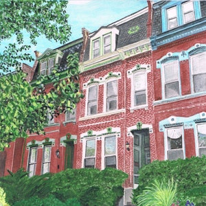 Handpainted Custom Watercolor House Portrait Home Painting 5x7 8x10 From Your Photo
