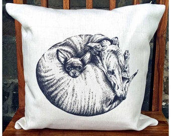 Whippet Cushion Cover, Chihuahua Cushion Cover