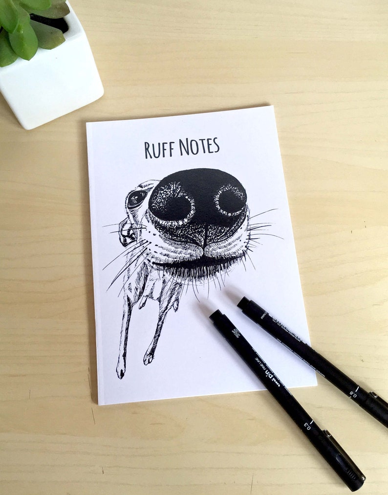 Dog Gift Dog Stationary Dog Notebook Plain Paper Eco Notebook Whippet Notebook Dog Journal Dog Notepad Greyhound Gift Whippet Gift