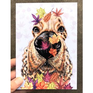 Cartão de felicitações Spaniel, Cartão Cocker Spaniel