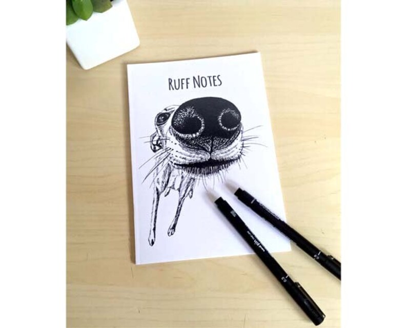 Dog Gift Dog Stationary Dog Notebook Plain Paper Eco Notebook Whippet Notebook Dog Journal Dog Notepad Greyhound Gift Whippet Gift