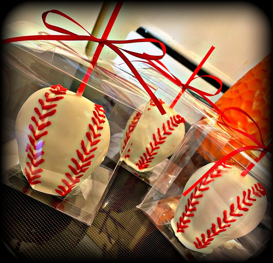Baseball Sports Theme Candy Apples Etsy