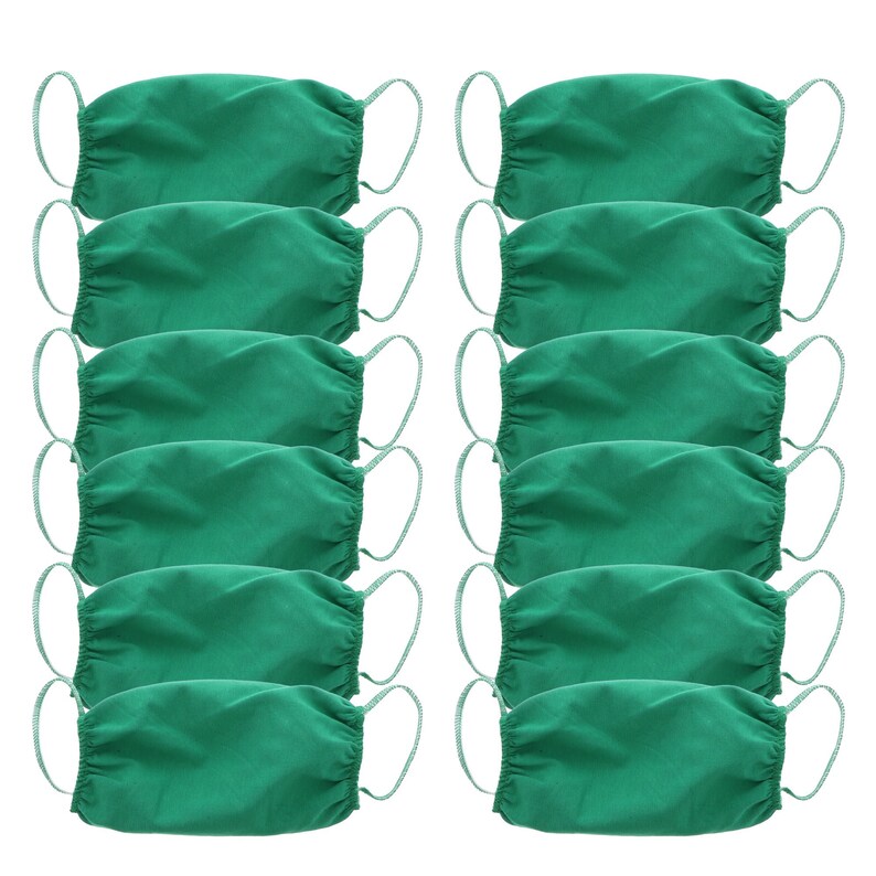 Green Face Mask Made in USA Cotton Solid Washable Masks Set of Etsy