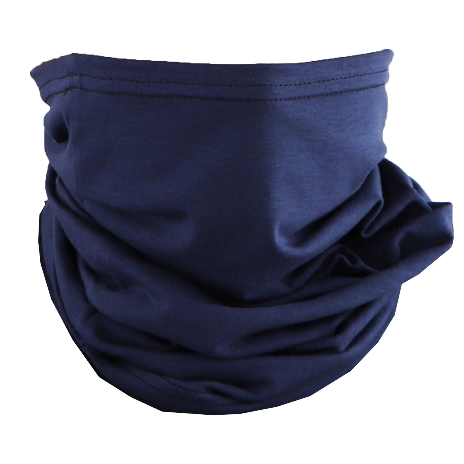 Cotton Neck Gaiter Solid Navy Blue Gaiter Face Tube Multiscarf