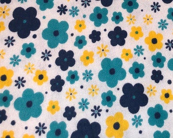 Flower Flannel Fabric By The Yard