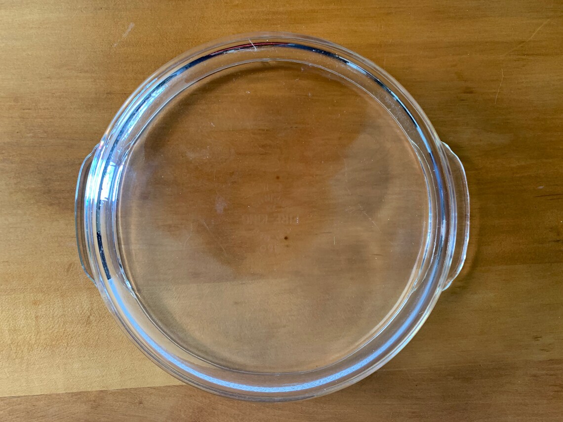 Anchor Hocking Fire King Clear Glass Cake Pan. Vintage Baking Etsy